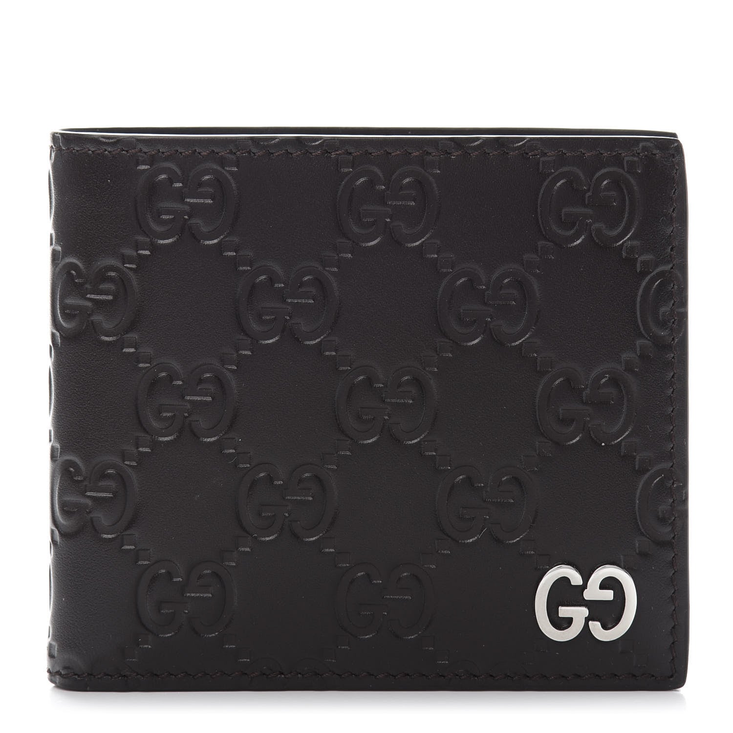 Gucci Guccissima Signature Dorian Bi-Fold Wallet Cocoa 1 of 7