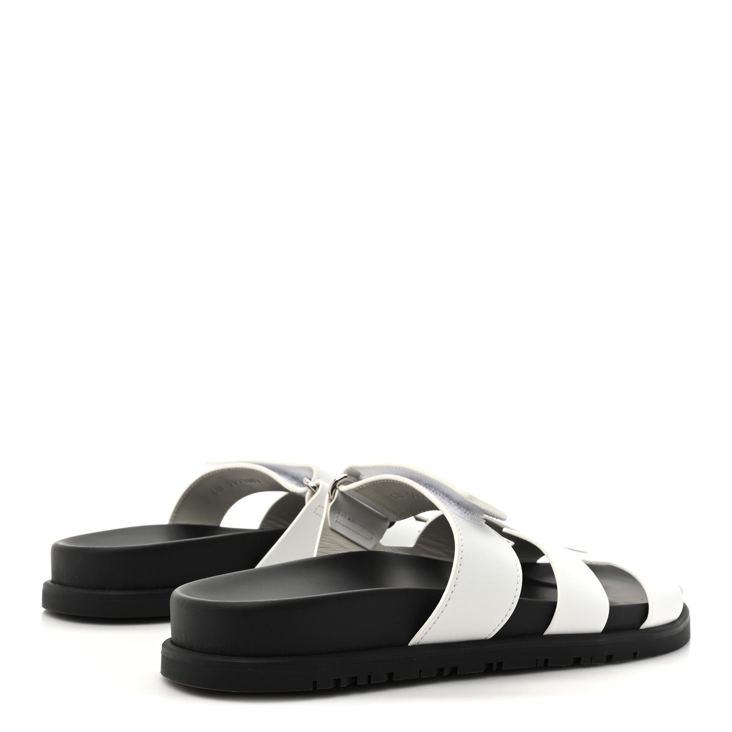 Hermes Calfskin Womens Chypre Sandals 36 White 5 of 10