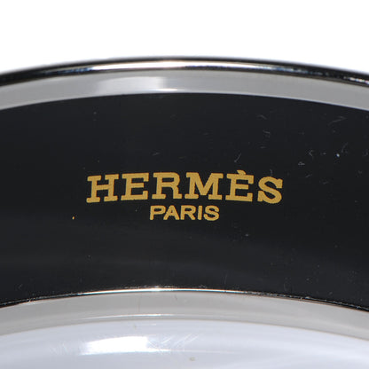 Hermes Enamel Printed Wide Balcons du Guadalquivir Bracelet 65 Silver 3 of 5