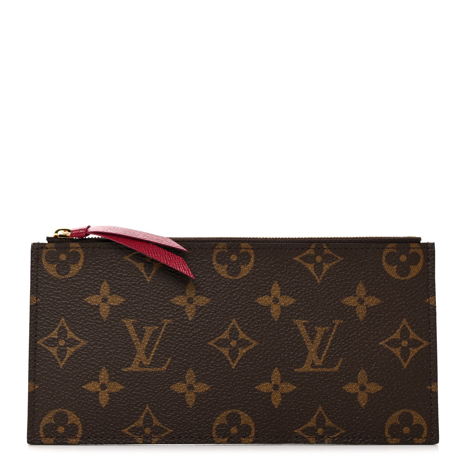 Louis Vuitton Monogram Felicie Chain Wallet Zippered Insert Fuchsia 1 of 6
