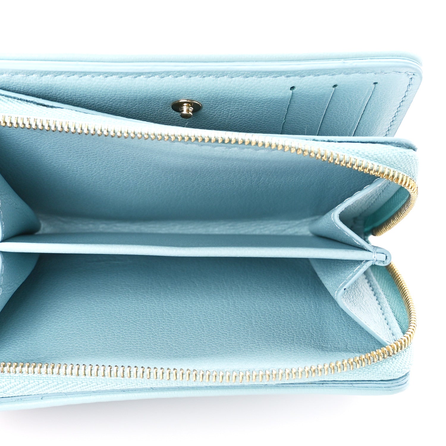 Louis Vuitton Lambskin Embossed Monogram Lou Coussin Wallet Azur 5 of 11