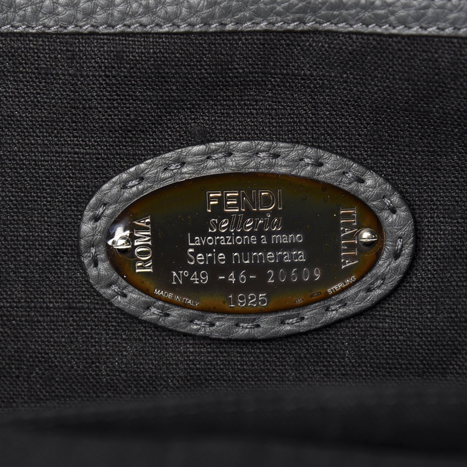 Fendi Calfskin Romano Selleria Faces No Words Emoticon Backpack Aslfalto 7 of 10