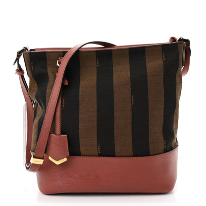 Fendi Pequin Vitello Elite 2Jours Bucket Bag Tobacco 1 of 11