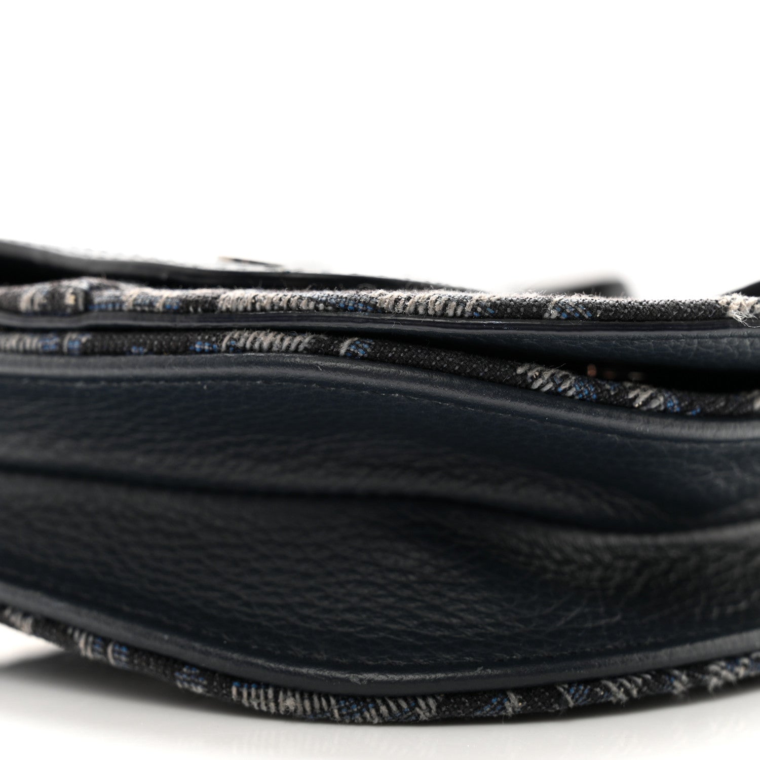 Christian Dior Oblique Saddle Messenger Pouch Blue Black 9 of 13