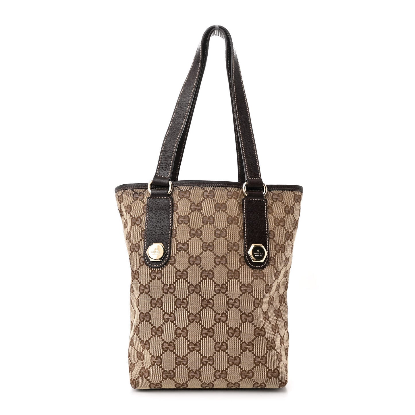 Monogram Small Charmy Tote Dark Brown