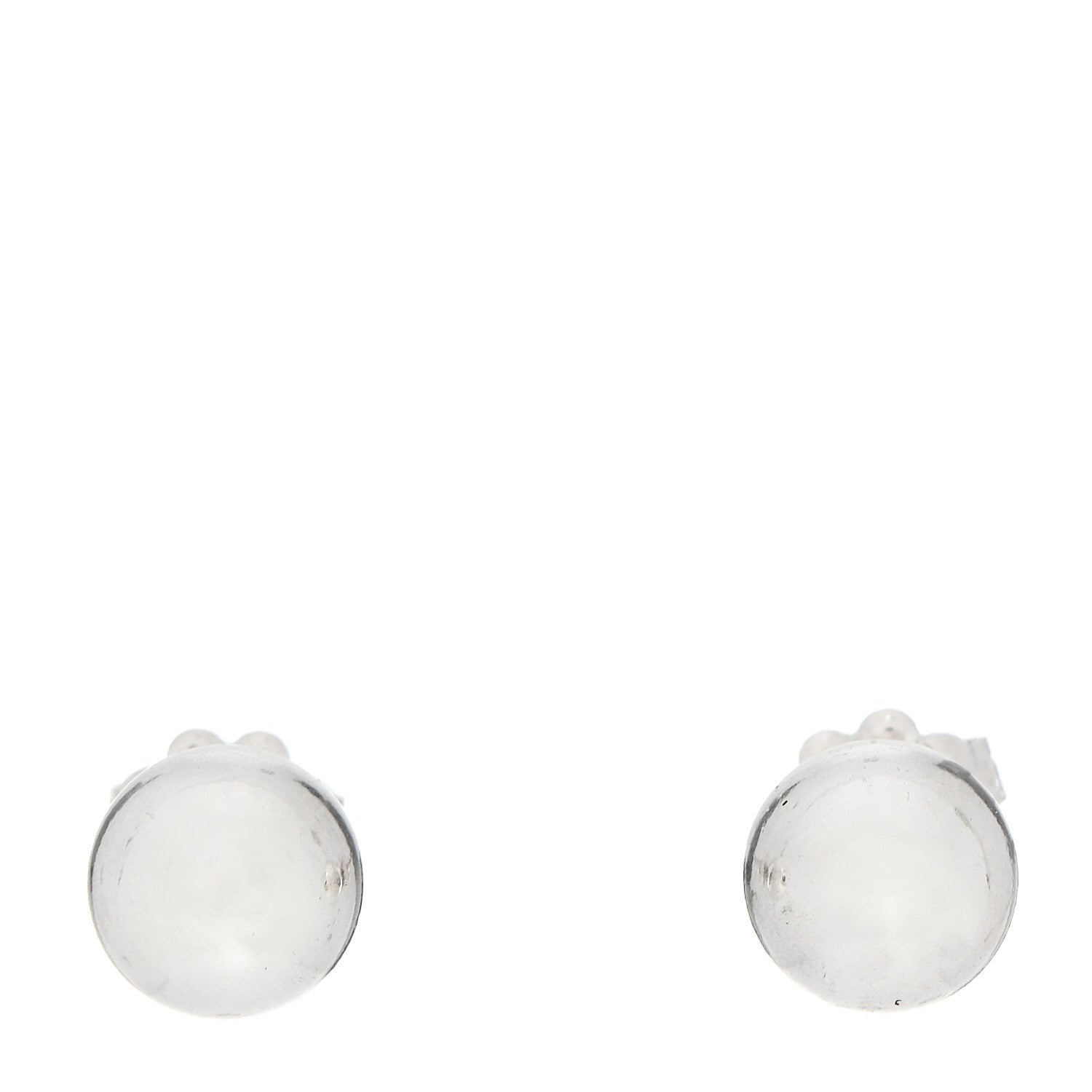 Tiffany Sterling Silver 8mm HardWear Ball Earrings 1 of 4