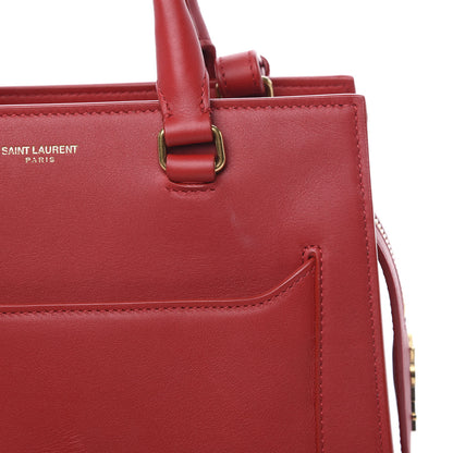 Saint Laurent Smooth Calfskin Small East Side Tote Rouge Eros 13 of 13