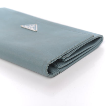 Prada Tessuto Nylon Continental Flap Wallet Turchese 11 of 14