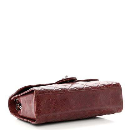 Chanel Crumpled Grained Calfskin Medium CC Crave Flap Bordeaux 4 of 10