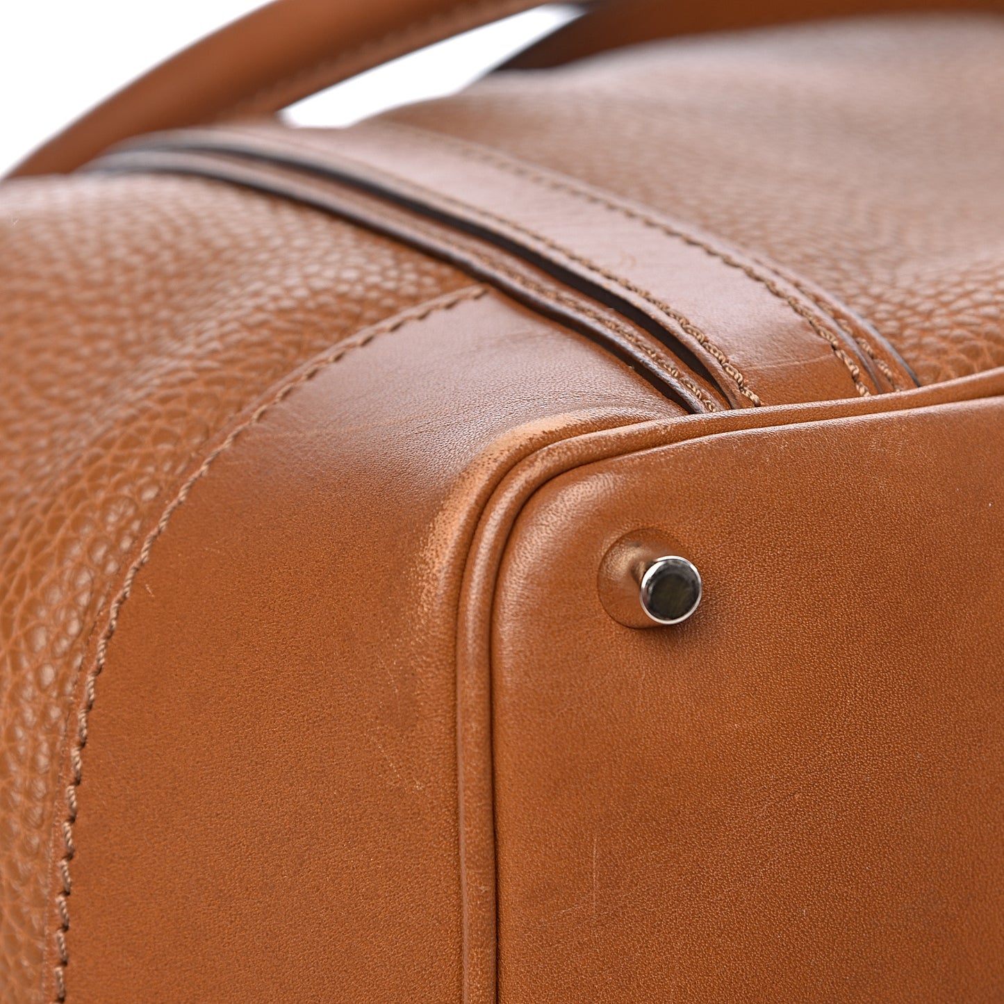 Grainy Calfskin Medium Golderton Tote Brown