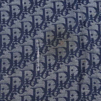 Christian Dior Silk Monogram Scarf Blue 6 of 6