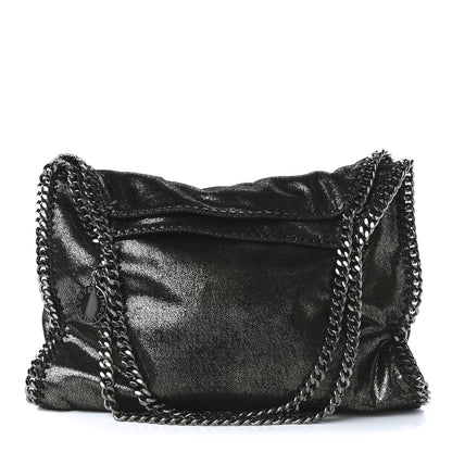 Stella McCartney Chamois Shiny Dotted Small Falabella Tote Ruthenium 1 of 9