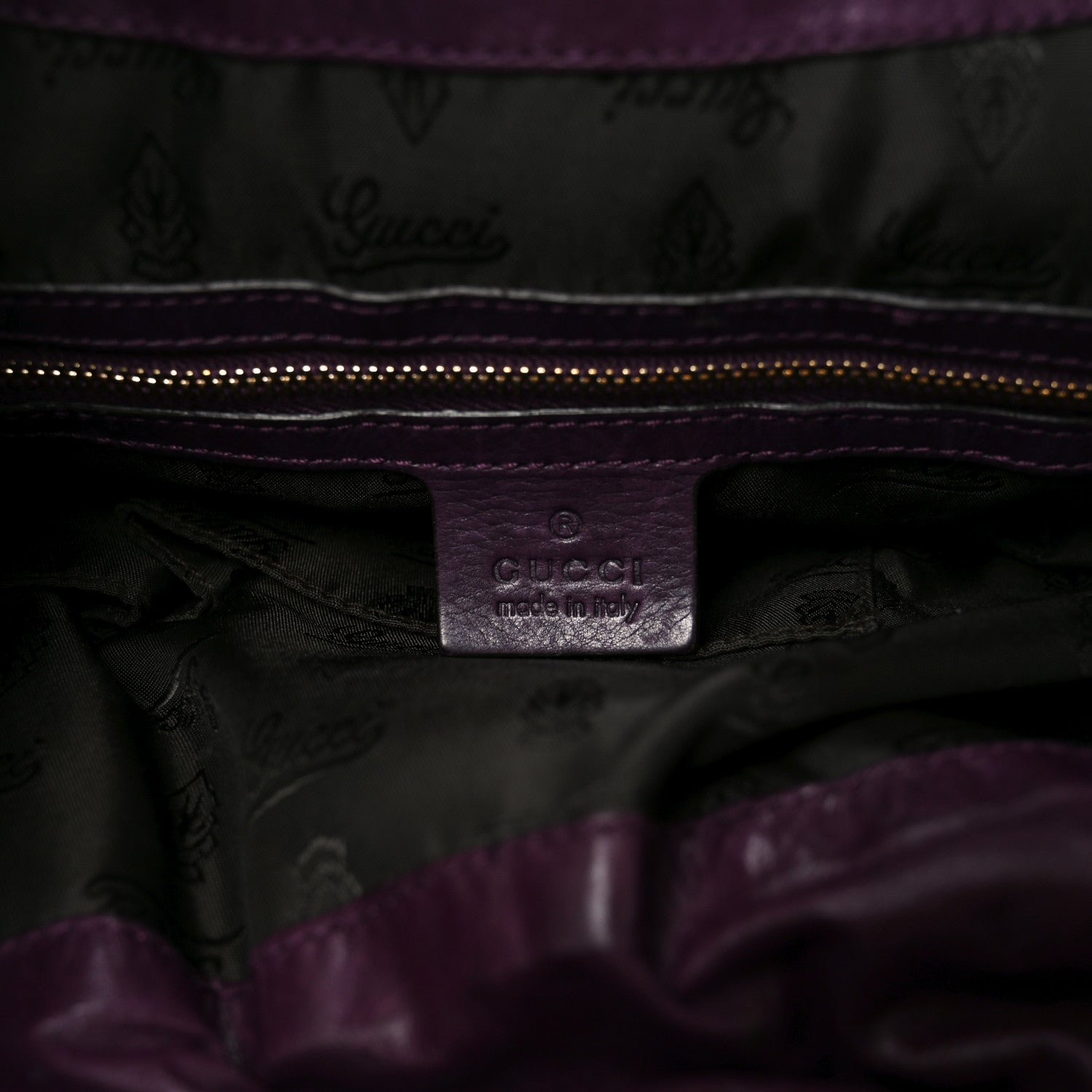 Gucci Patent Medium Hysteria Top Handle Bag Bordeaux 6 of 10