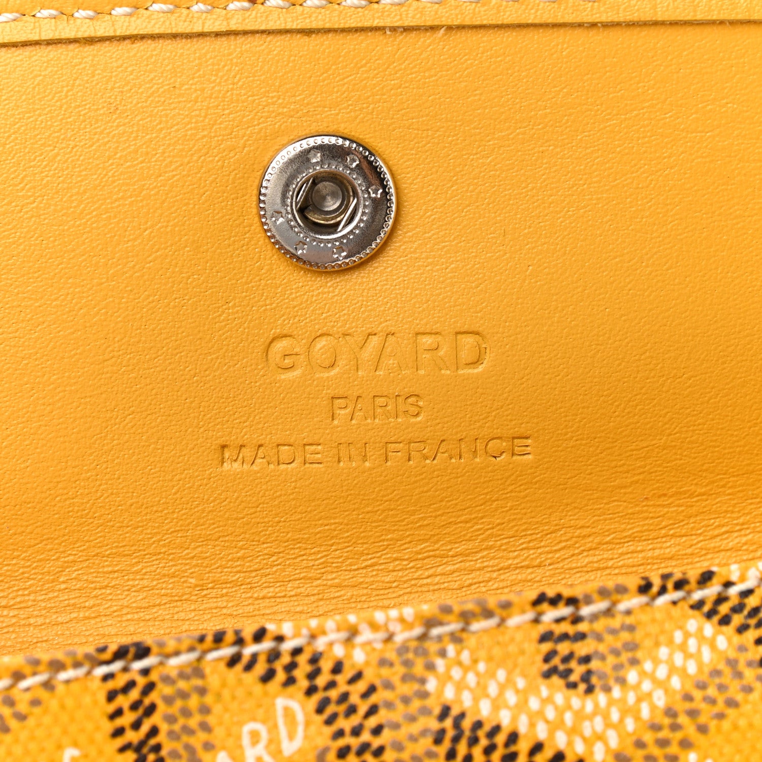 Goyard Goyardine Saint Louis Junior Jr PM Tote Yellow 6 of 12