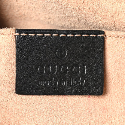 Gucci Calfskin Matelasse Small GG Marmont Chain Shoulder Bag Black 6 of 10