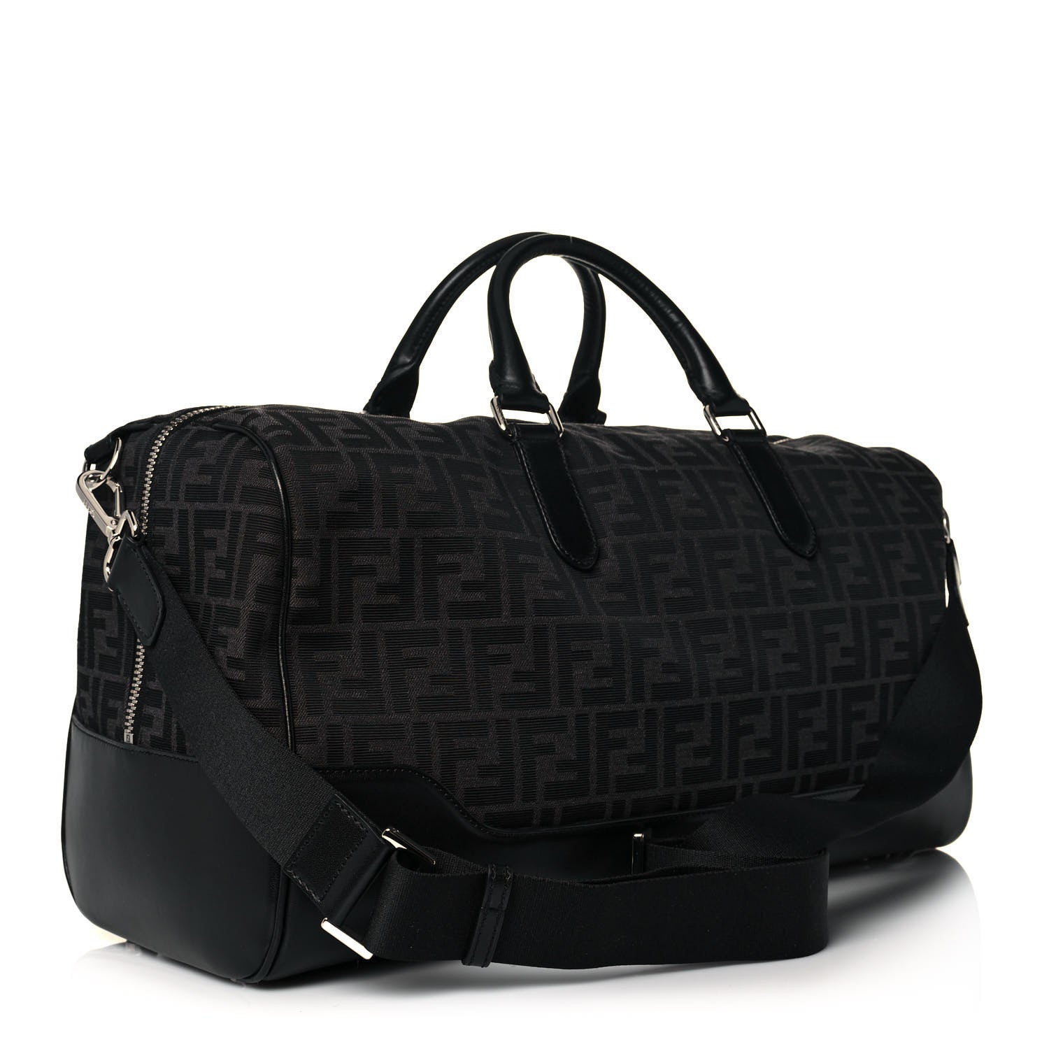 Fendi Fabric Jacquard FF 1974 Medium Duffle Bag Multicolor 3 of 15