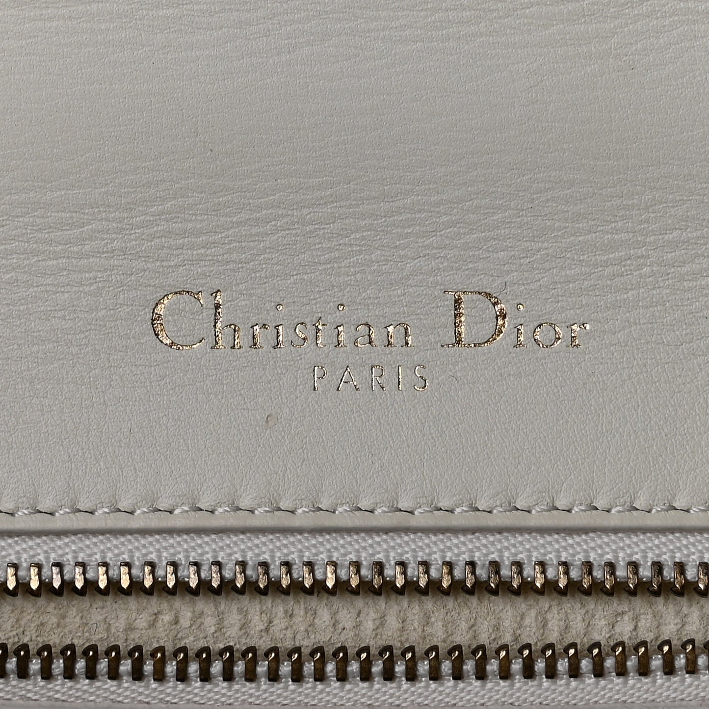 Lambskin Studded Small Diorama Flap Bag Off White