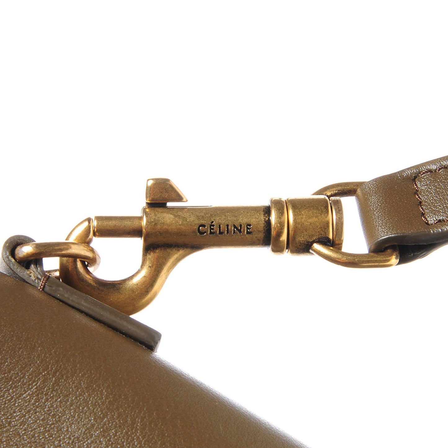 Smooth Calfskin Nano Luggage Khaki