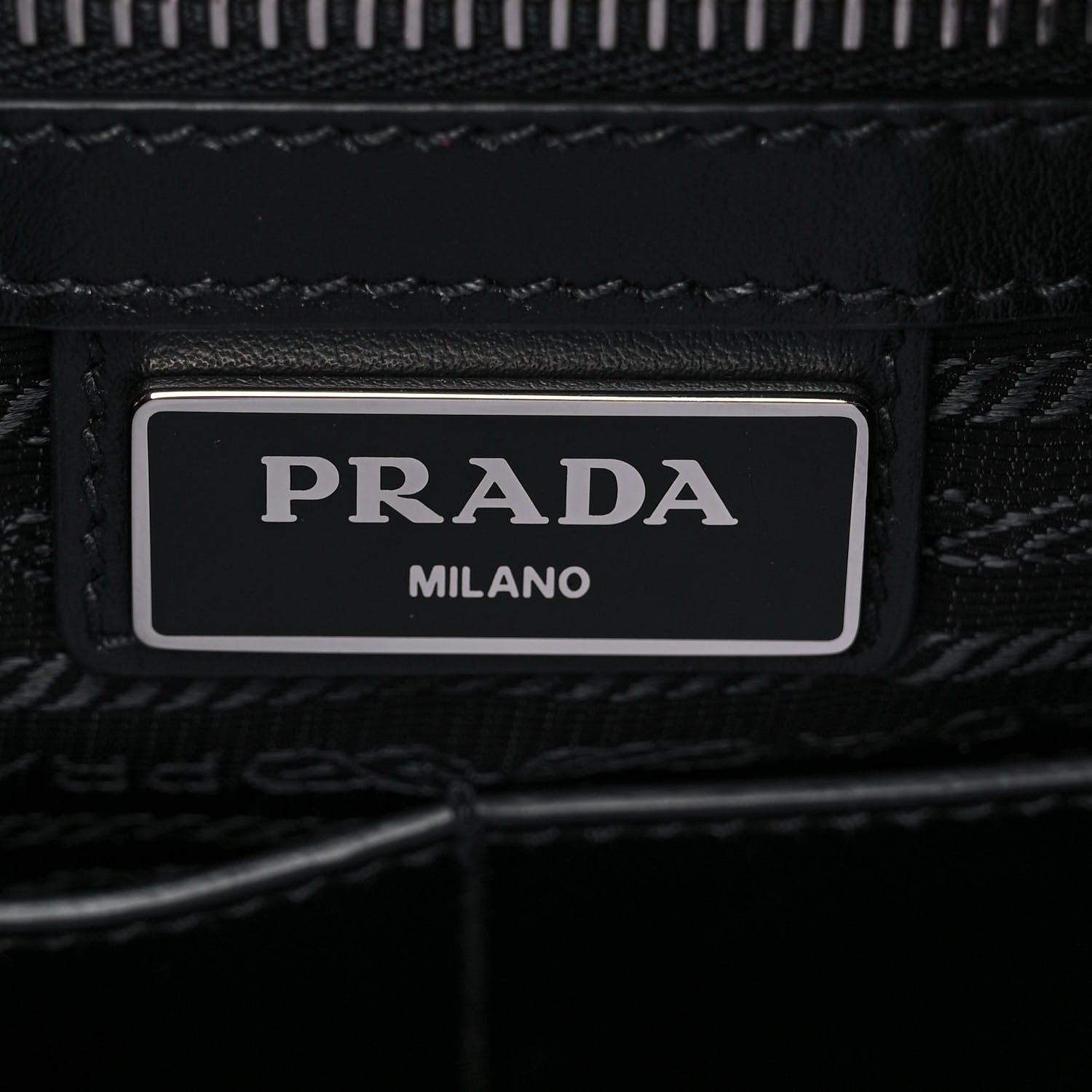Prada X JAMES JEAN Vitello DNA Flat Messenger Bag Black 6 of 9