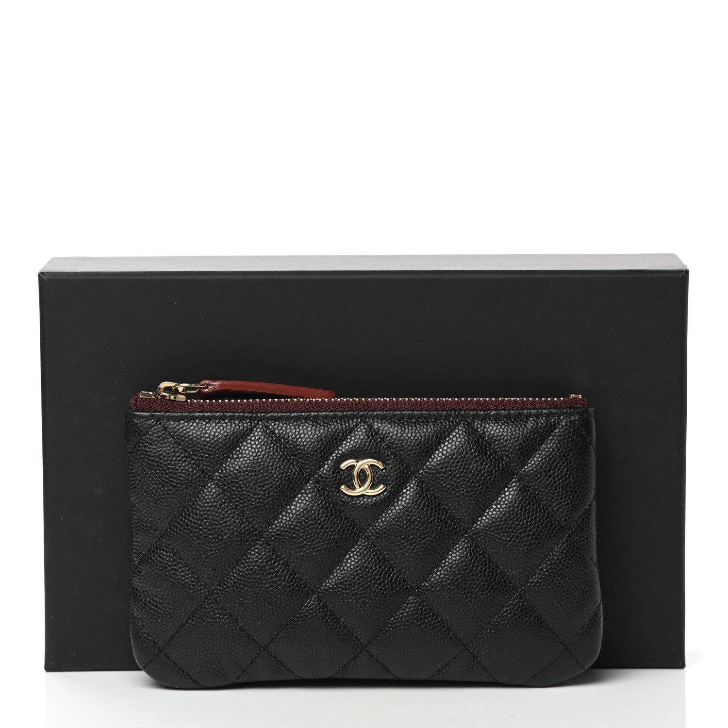 Chanel Caviar Quilted Small Cosmetic Case Black 9 of 9
