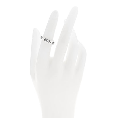 Gucci Sterling Silver Narrow GucciGhost Hamlet Skull Ring 50 5.5 2 of 6