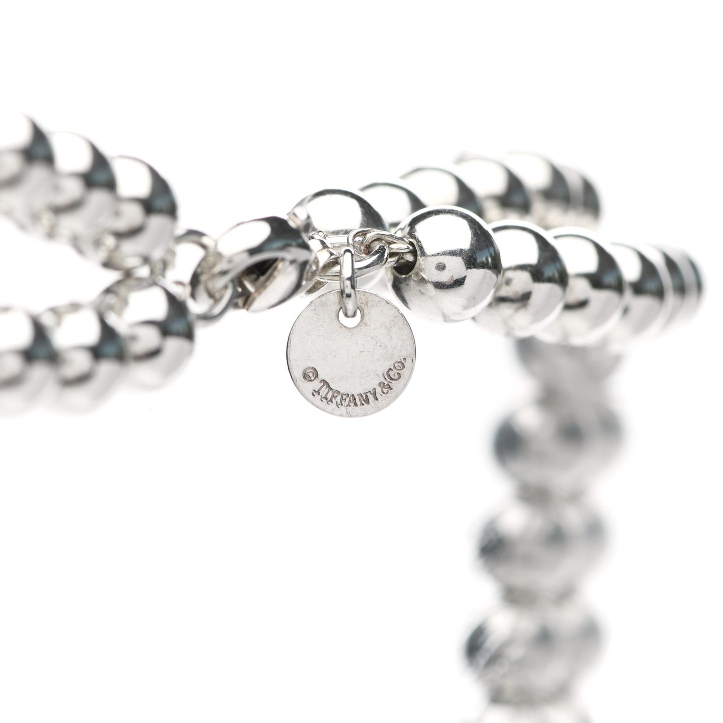 Sterling Silver HardWear Graduated Ball Two-Row Necklace