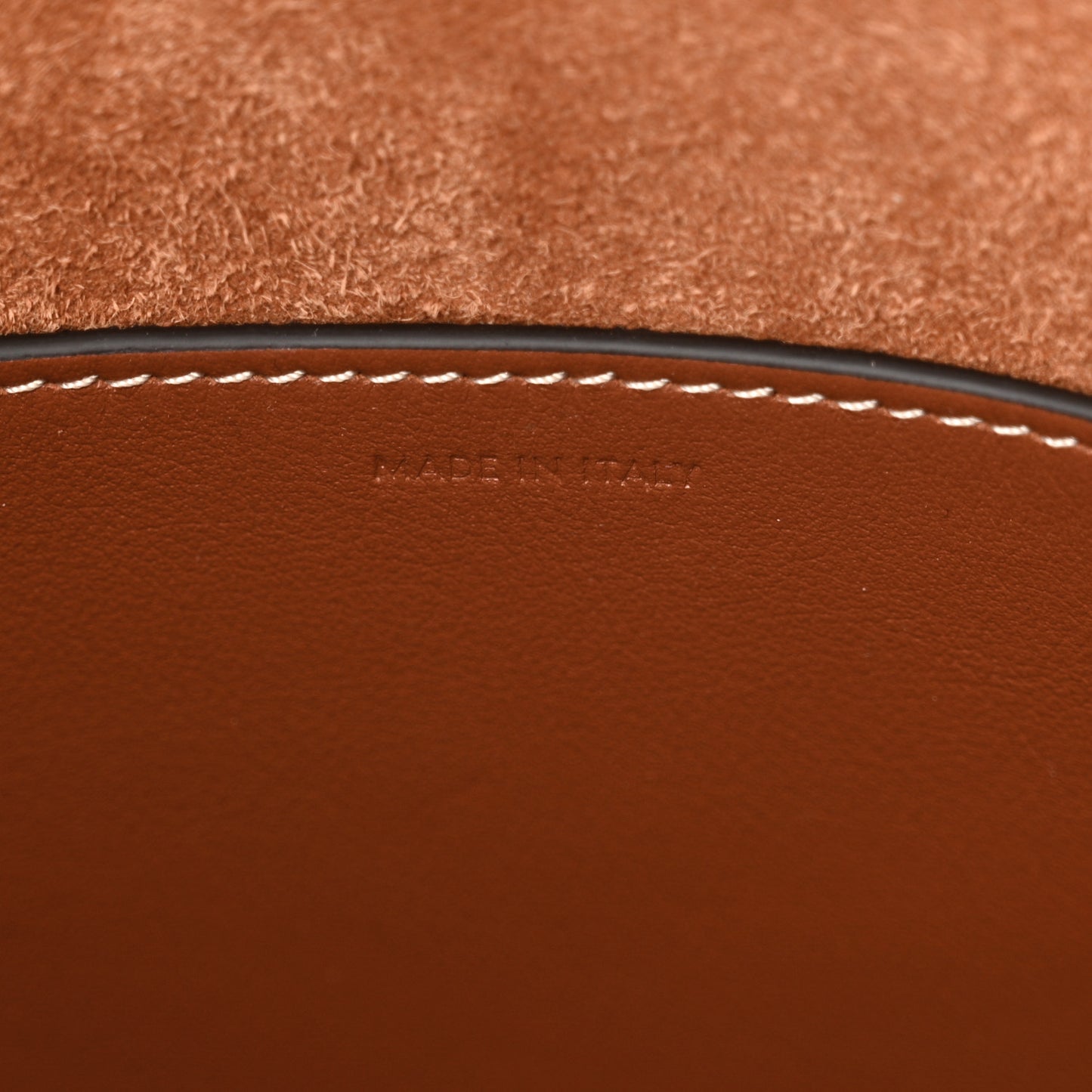 Smooth Calfskin Small Cuir Triomphe Bucket Bag Tan