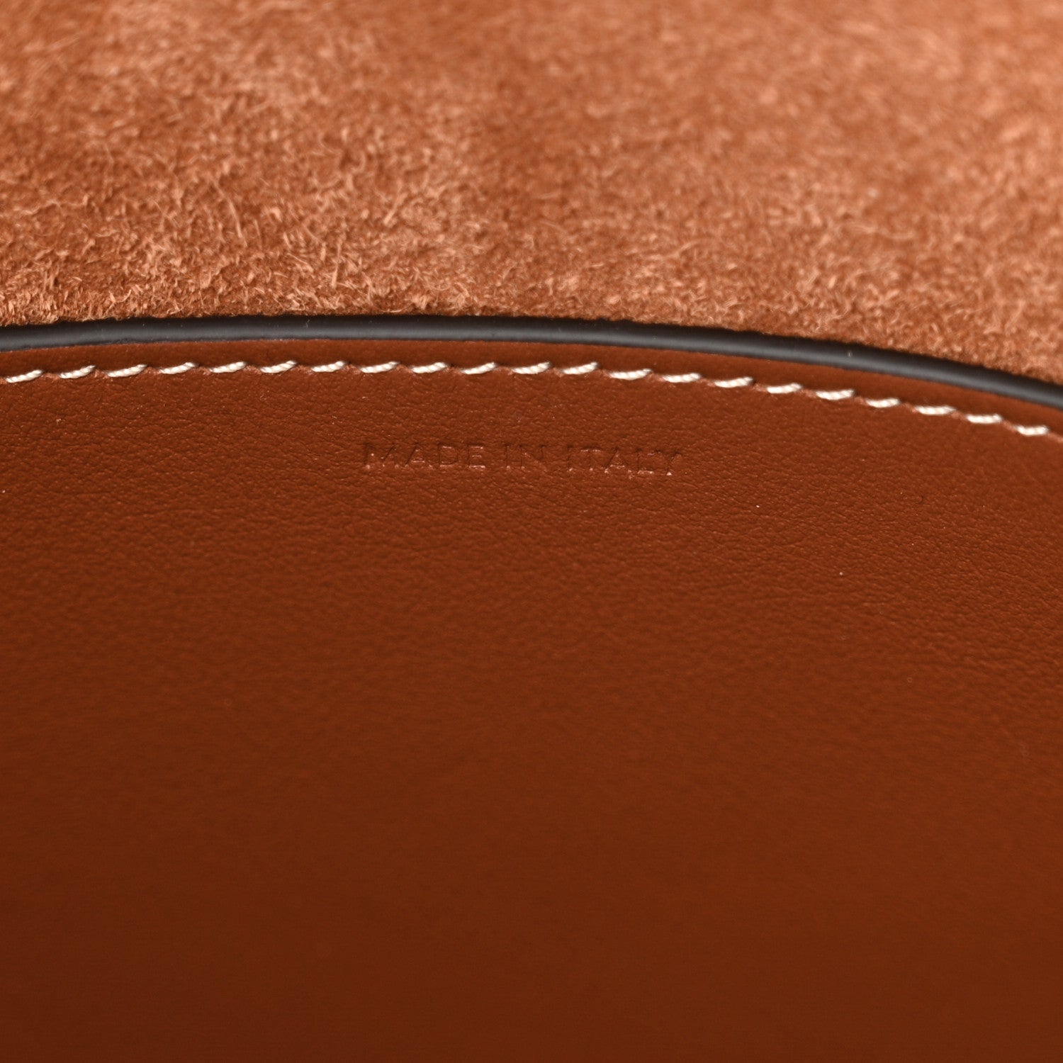 Celine Smooth Calfskin Small Cuir Triomphe Bucket Bag Tan 6 of 11