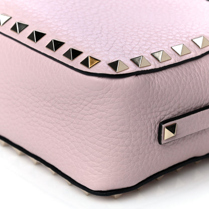 Valentino Garavani Pebbled Calfskin Rockstud Camera Crossbody Bag Water Rose 6 of 10