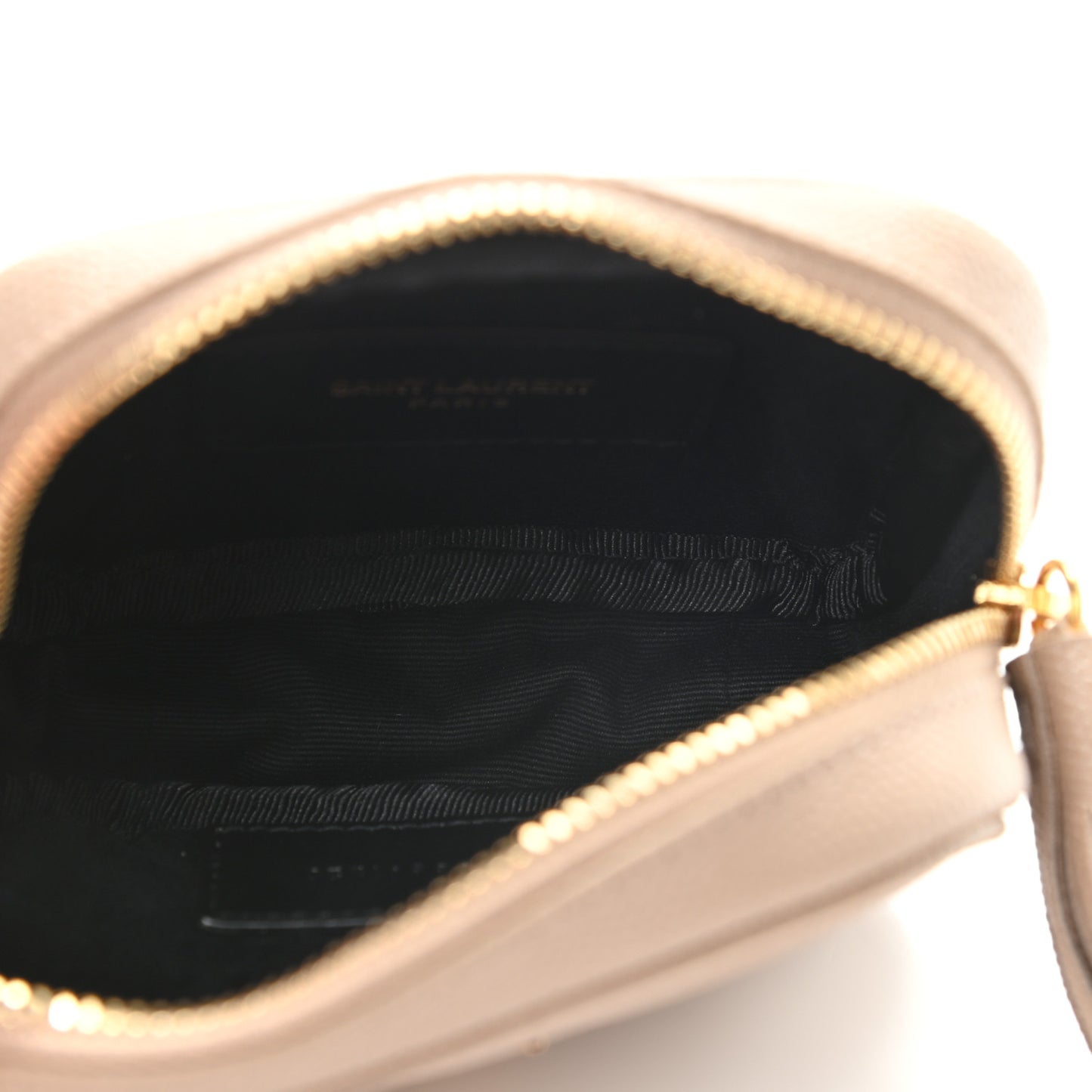 Grain De Poudre Matelasse Monogram Baby Lou Camera Bag Dark Beige