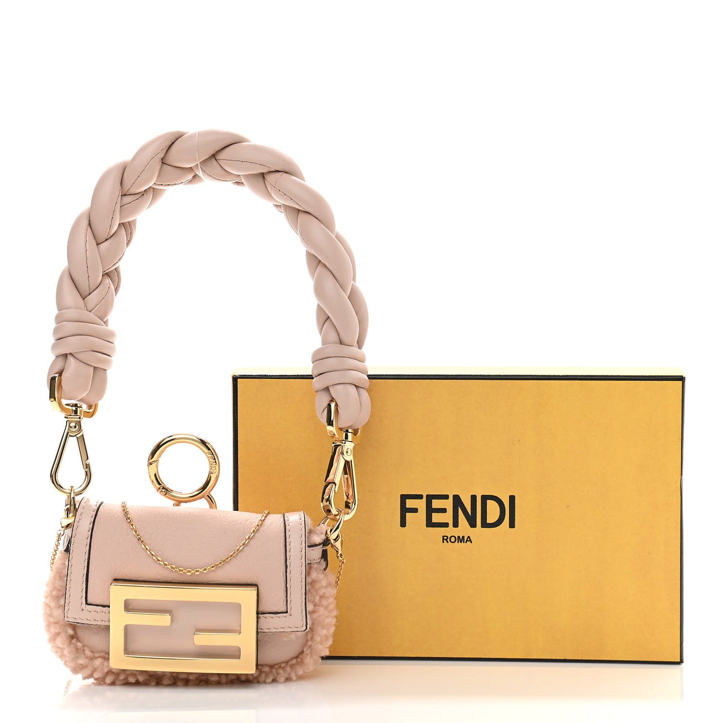 Lambskin Shearling Nano Baguette Maxi Handle Charm Soap