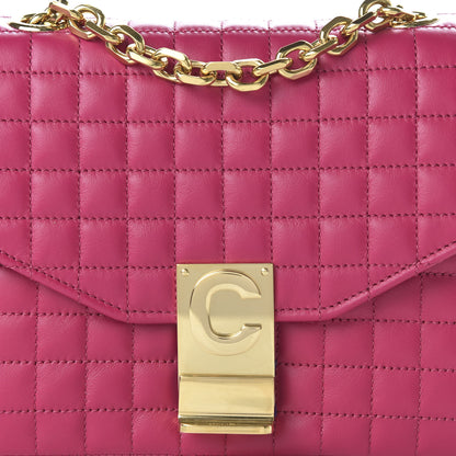 Celine Calfskin Quilted Medium C Bag Pink 9 of 9