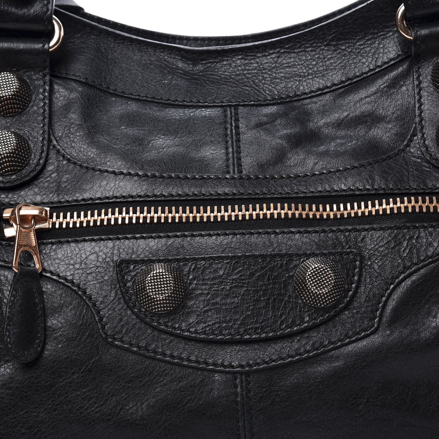 Agneau Giant 21 Rose Gold Hardware Part Time Black