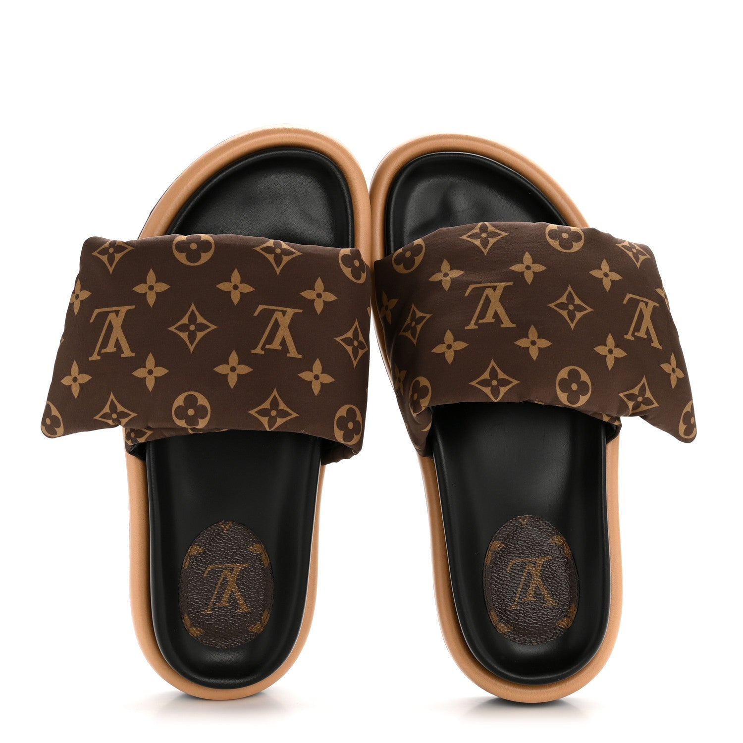 Louis Vuitton Nylon Monogram Pool Pillow Comfort Mule 40 Cacao Brown 2 of 10
