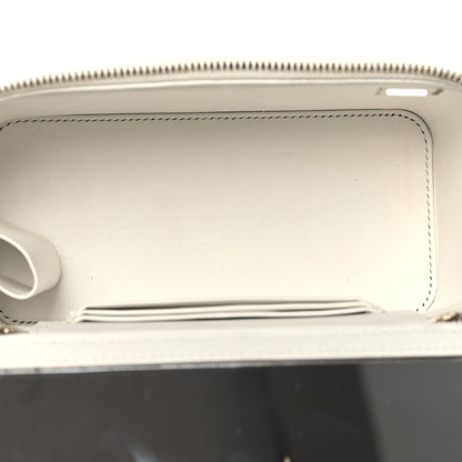 Chanel Caviar Quilted Small Vanity Case With Chain White 5 of 12