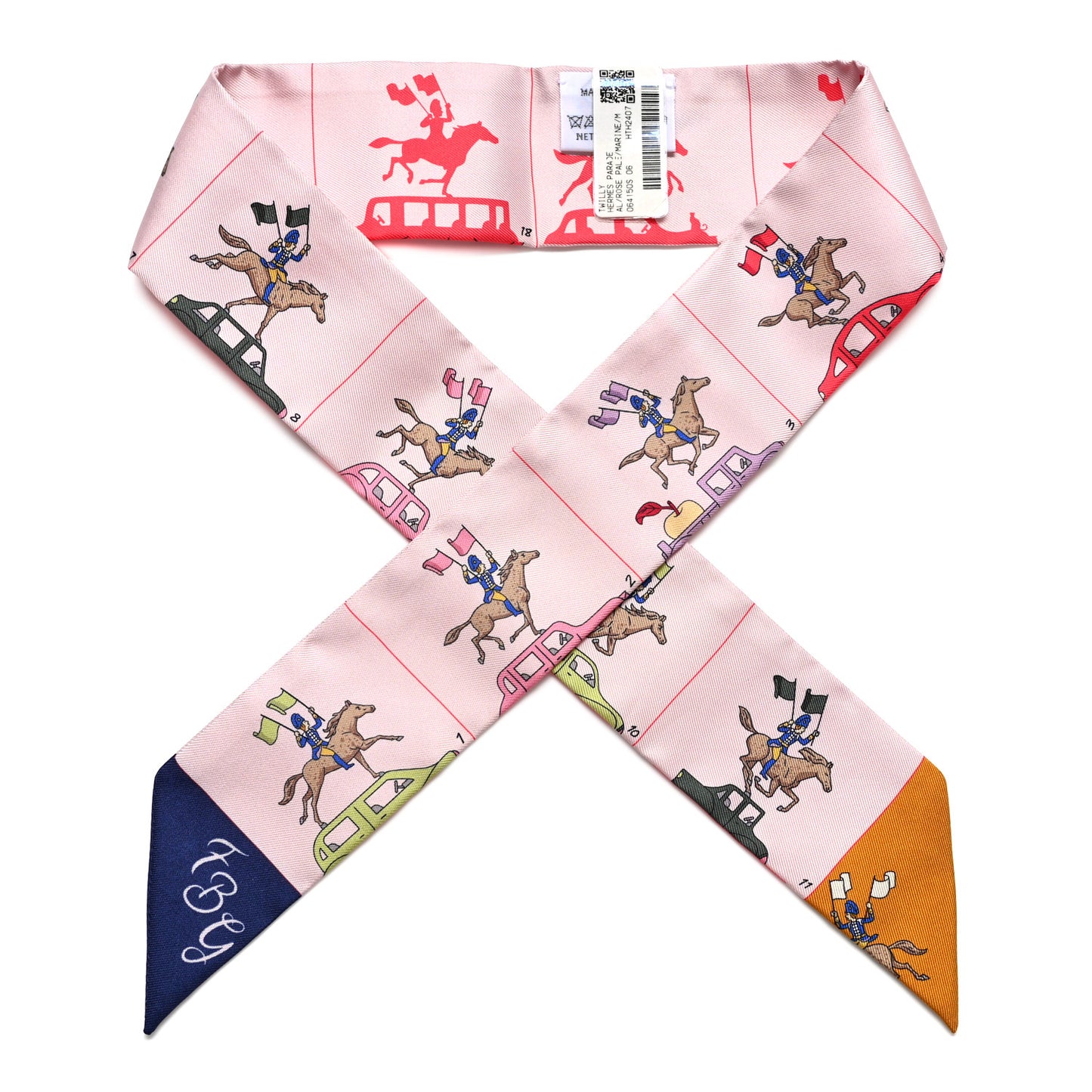 Silk Parade CG Twilly Rose Pale Marine Multicolor