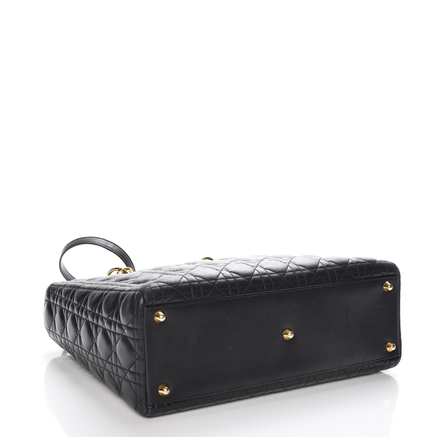 Christian Dior Lambskin Cannage Large Lady Dior Black 5 of 8