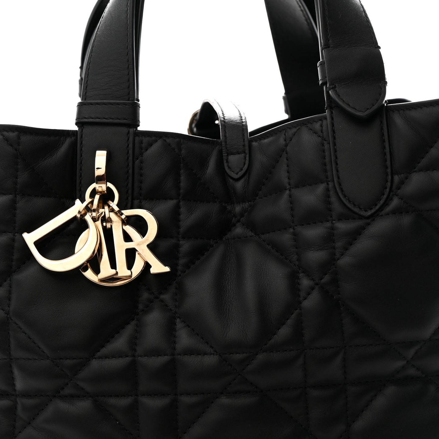 Calfskin Macrocannage Medium Toujours Black
