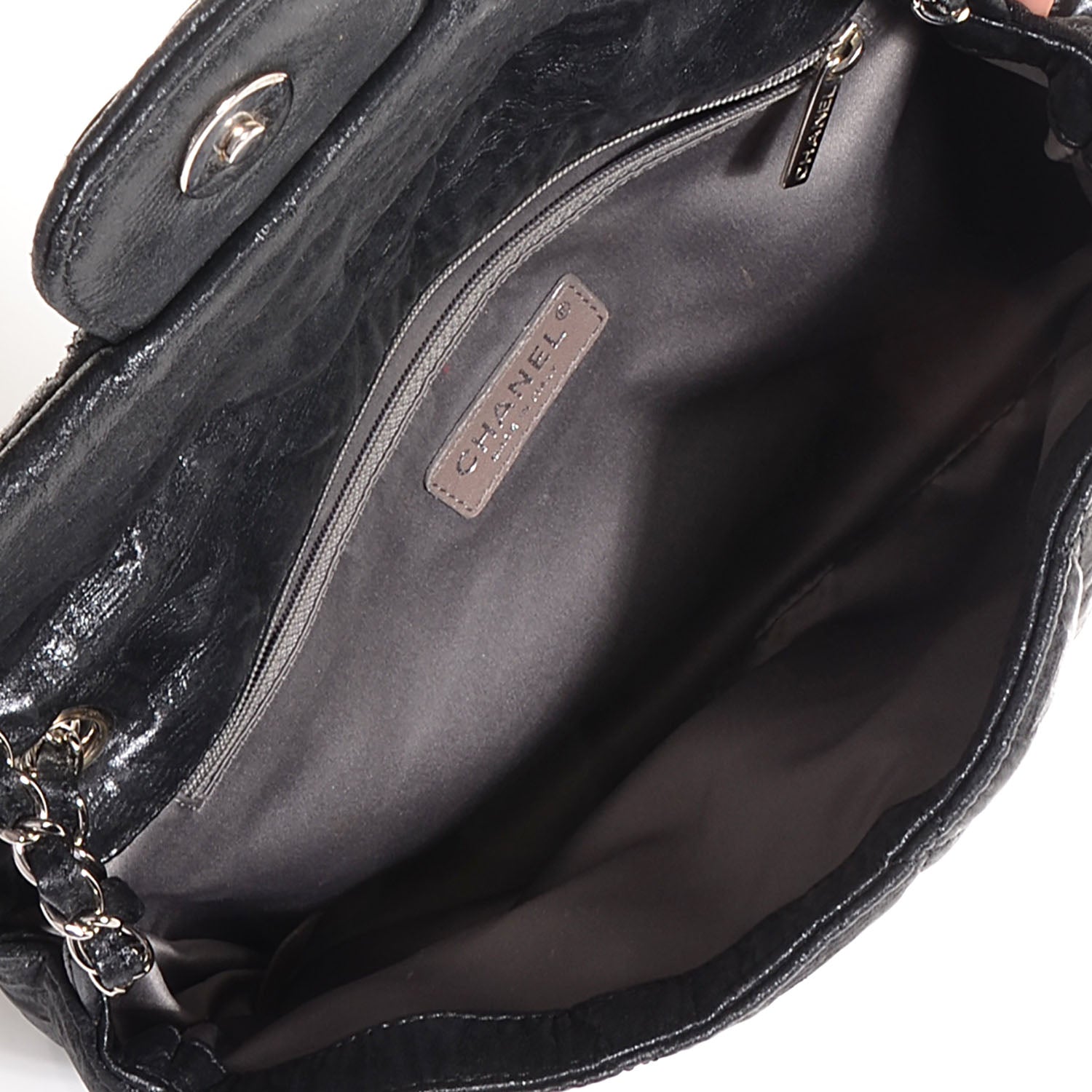 Chanel Coated Canvas Le Marais Flap Black 7 of 8