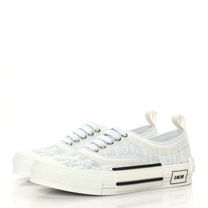 Christian Dior Canvas Oblique Walk'N'Dior Low Top Sneakers 40 White 3 of 7