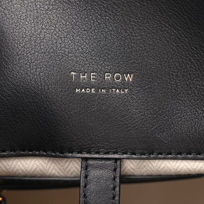 The Row Polished Saddle Calfskin Soft Margaux 12 Black 6 of 9