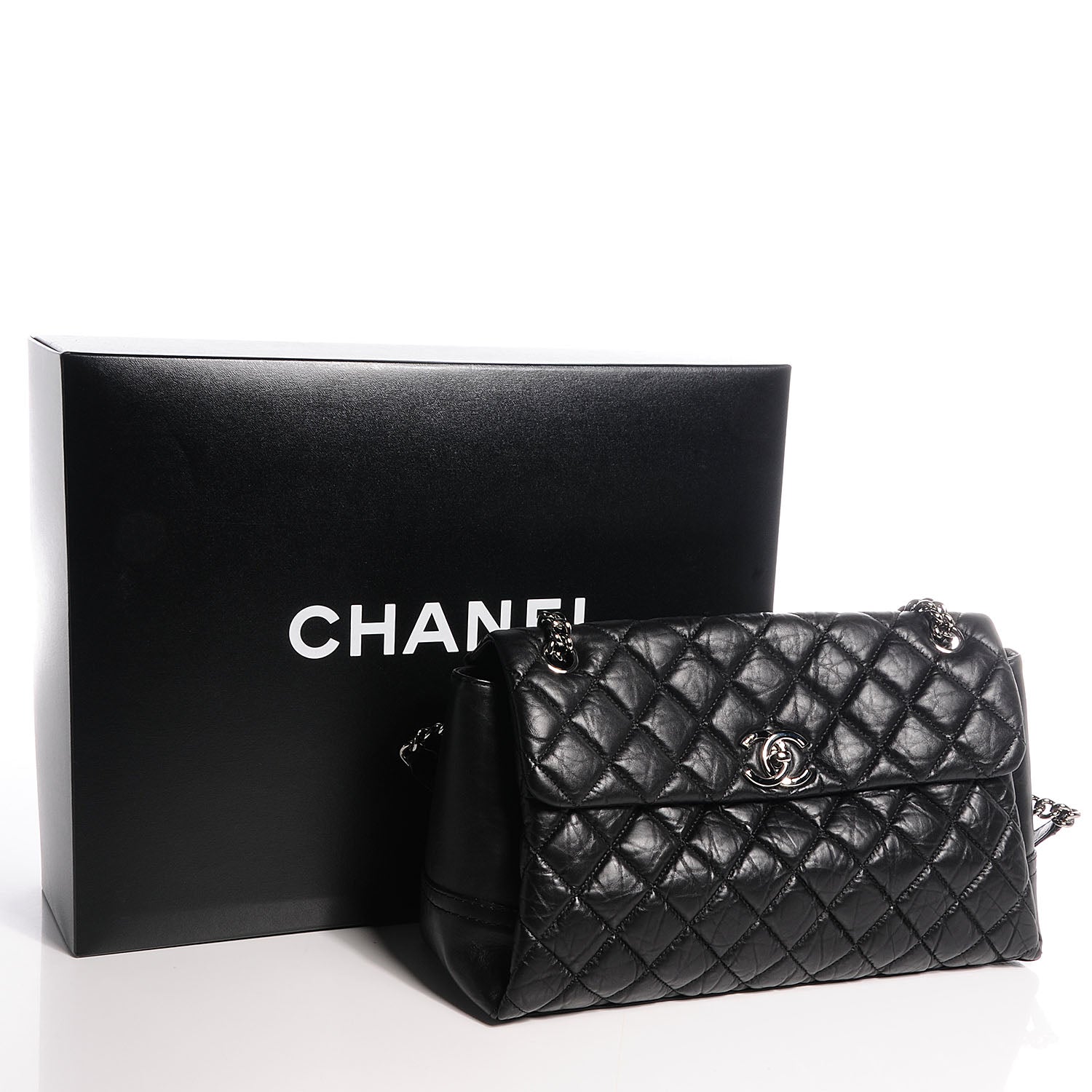 Chanel Calfskin Medium Lady Pearly Flap Black 5 of 9