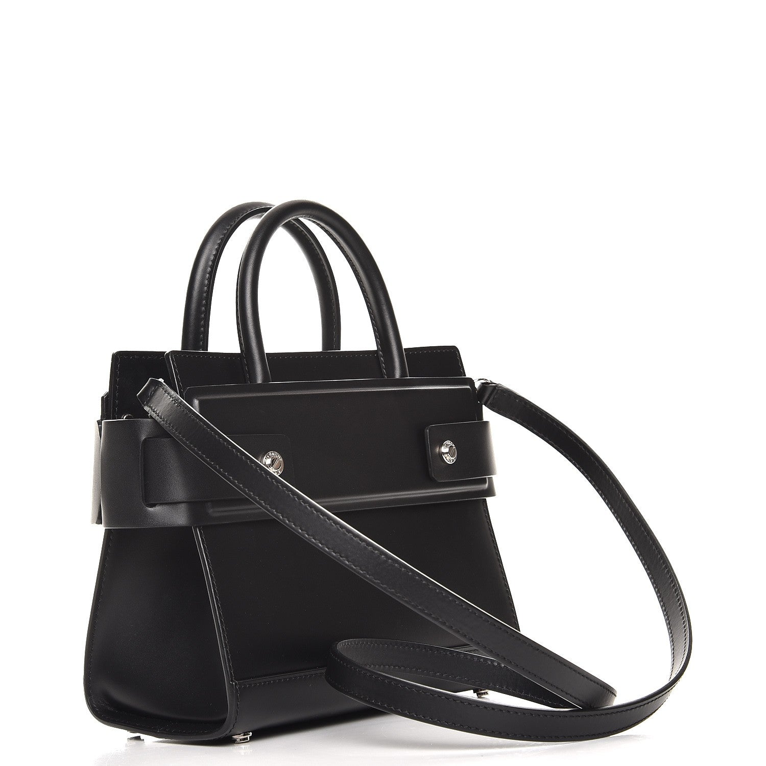 Givenchy Smooth Calfskin Mini Horizon Satchel Black 4 of 8
