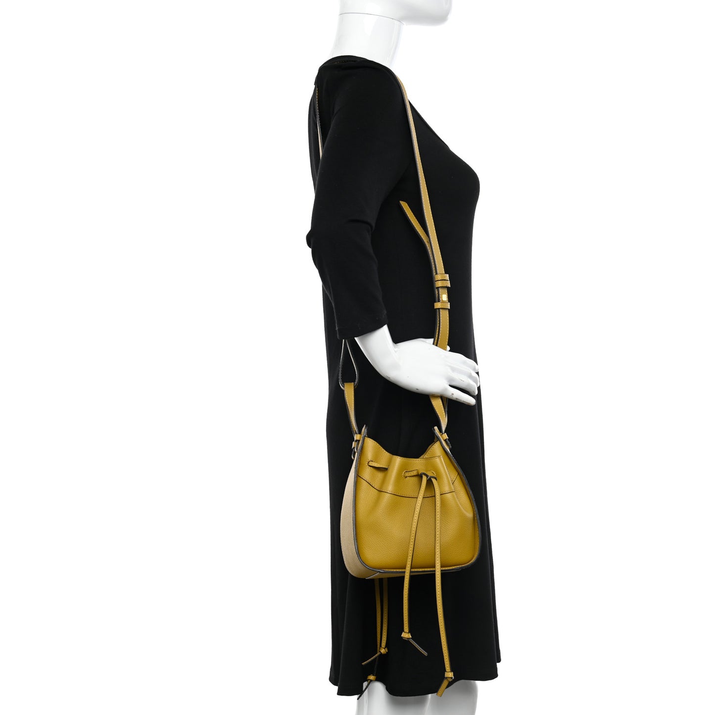 Calfskin Mini Hammock Shoulder Bag Gold