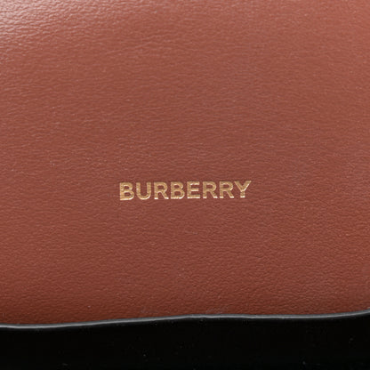 Burberry E-Canvas Monogram Stripe Robin Bag Bridle Brown 6 of 12