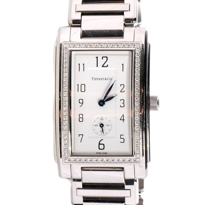 Tiffany Stainless Steel Diamond Bezel 27mm Grand Resonator Quartz Watch 1 of 7