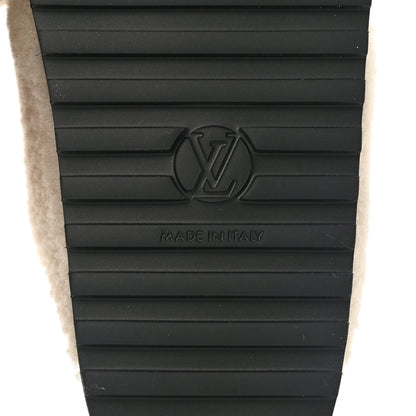 Louis Vuitton Shearling Paseo Flat Comfort Mule 37.5 Brown 6 of 9