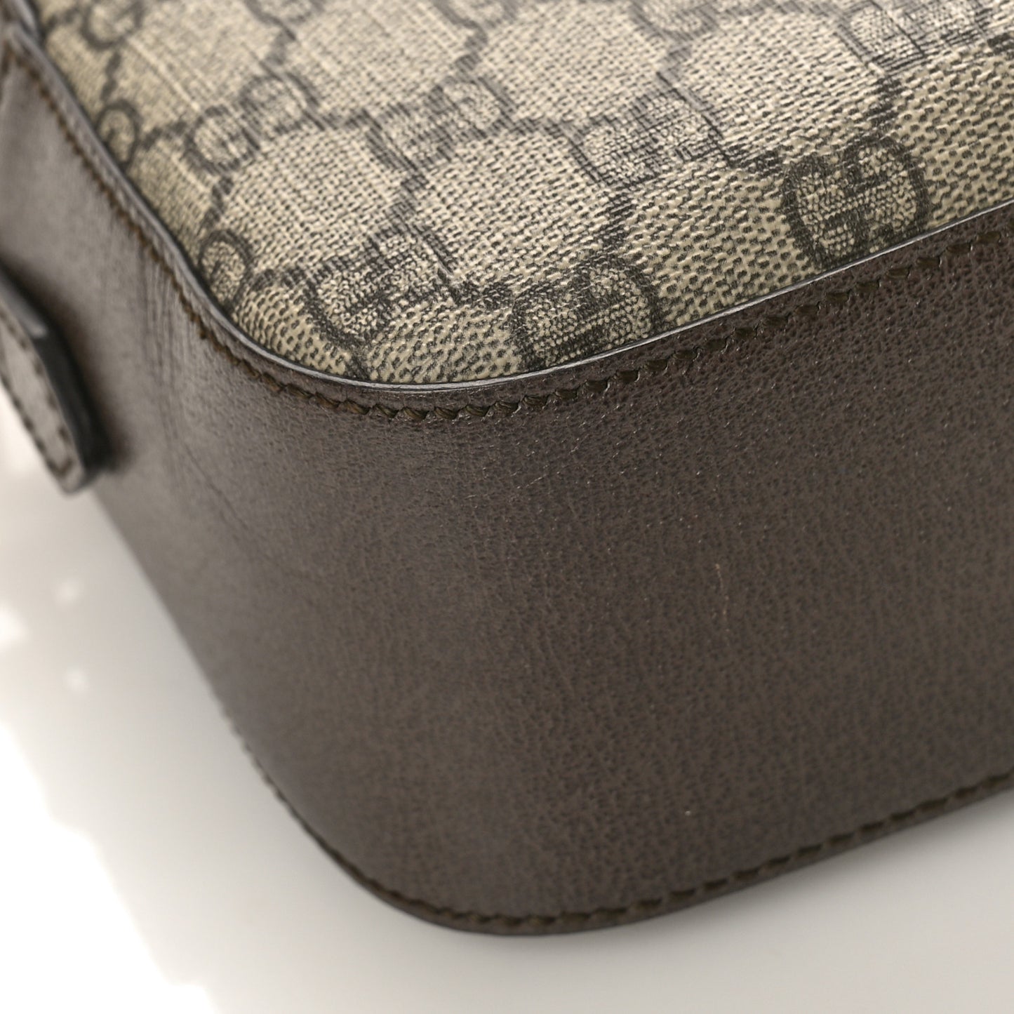 GG Supreme Monogram Web Neo Vintage Shoulder Bag Beige New Acero Crop
