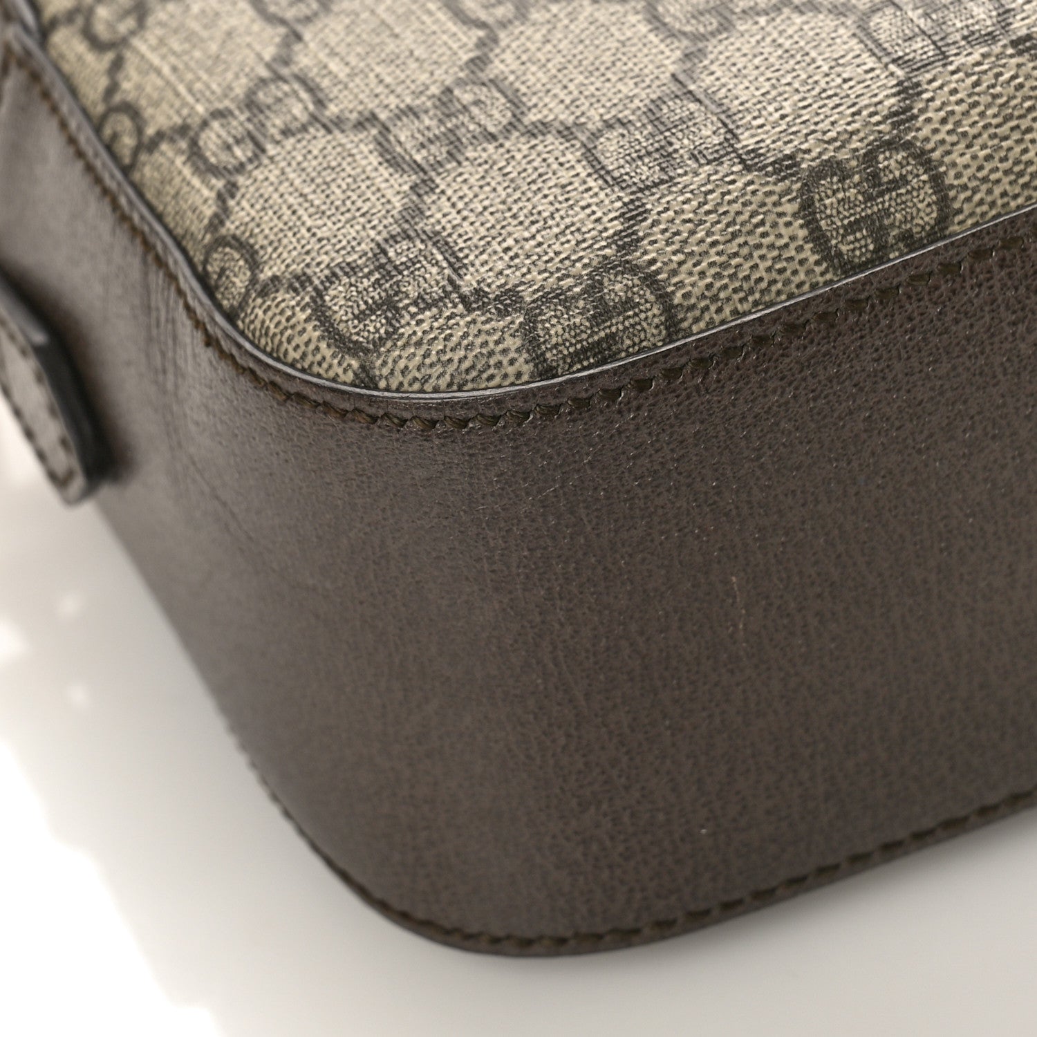 Gucci GG Supreme Monogram Web Neo Vintage Shoulder Bag Beige New Acero Crop 8 of 11