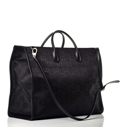 Gucci Econyl Nylon Monogram Large Off The Grid Tote Bag Black 2 of 9